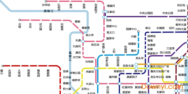 重庆地铁图高清版大图线路图