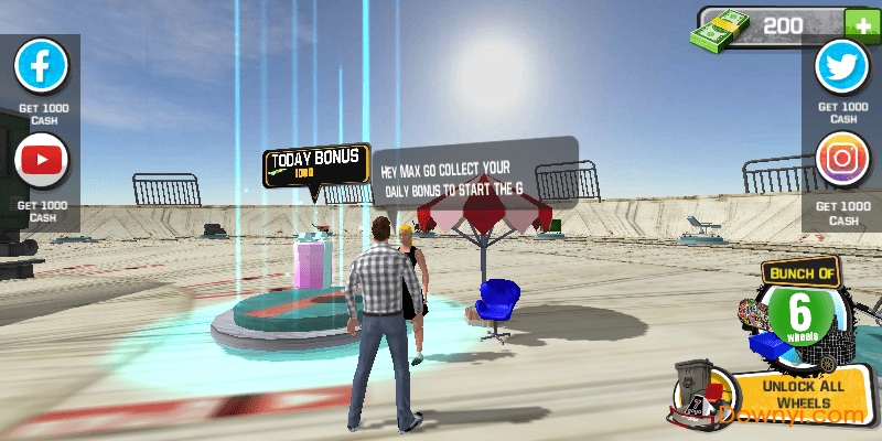 车轮上不可能的坡道无限金币版 v1.9 安卓版1