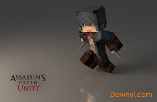 我的世界刺客信条大革命皮肤展开图