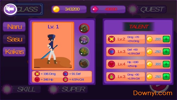 火柴人火影忍者无限金币版(stickman ninja 2) v1.0.35 安卓最新版1