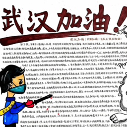 2021为中国加油为武汉加油手抄报