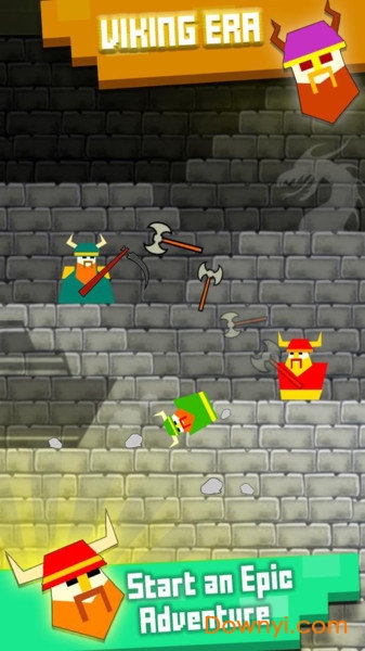 方块人跳跃射击手游