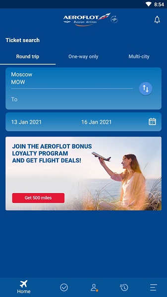 俄罗斯aeroflot航空软件 v4.5.0.672 安卓版0