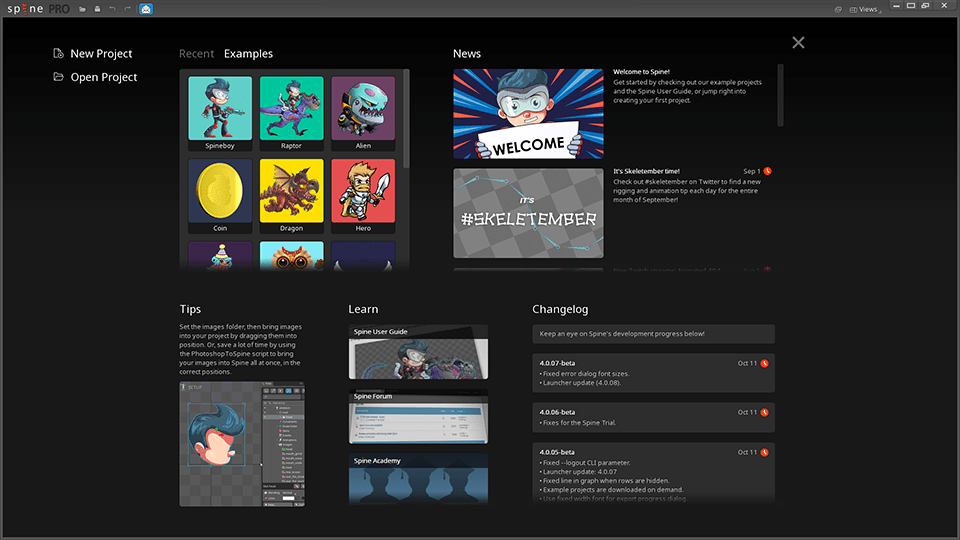 Spine2d动画 v4.0.22 最新版2
