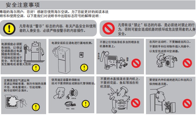 海尔空调说明书电子版 最新版0