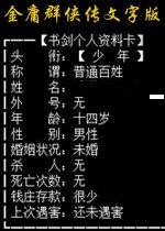 金庸群侠传文字版游戏 绿色版0