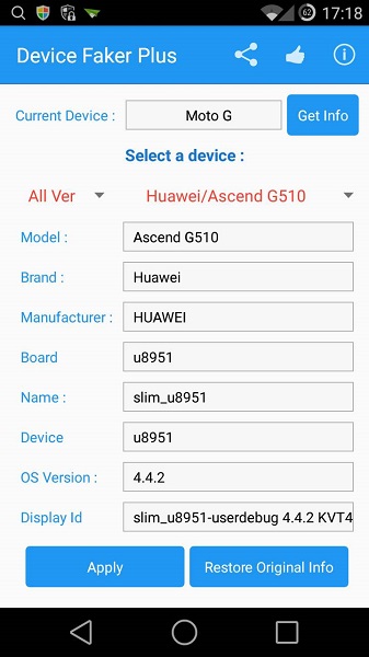 device faker plus v1.0.0 安卓汉化版0