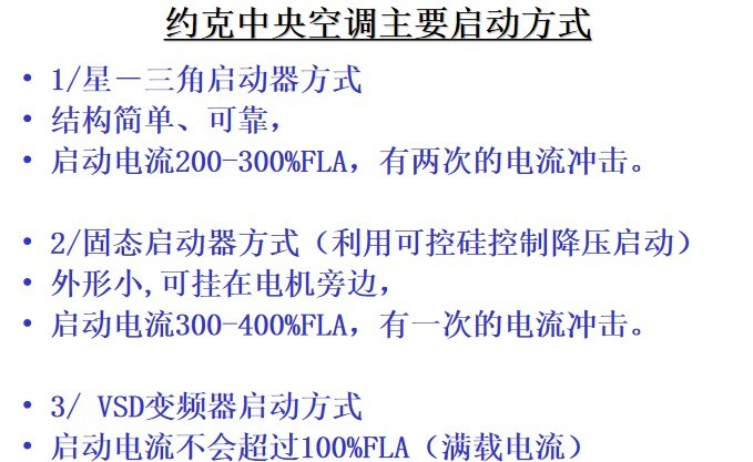 约克中央空调操作手册 约克中央空调说明书