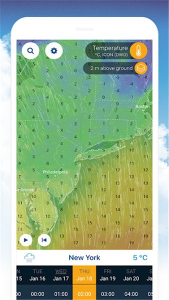 ventusky天气预报地图 v15.2 安卓中文版2