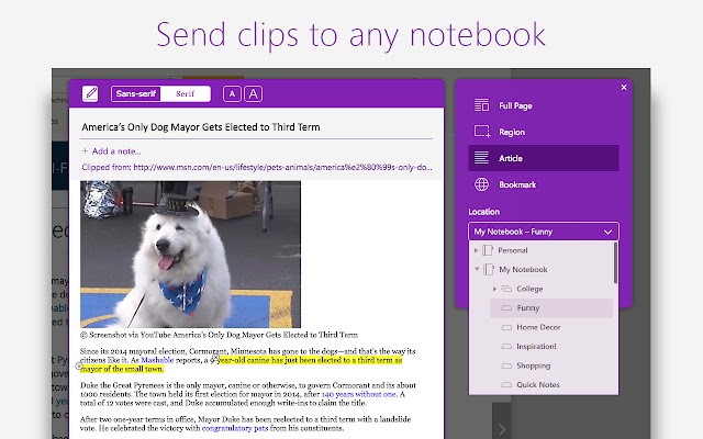 OneNote Web Clipper官方版 v3.8.4 最新版1