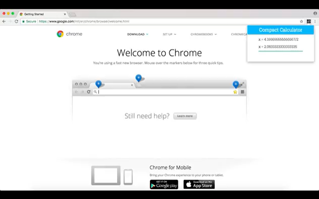 compact calculator扩展