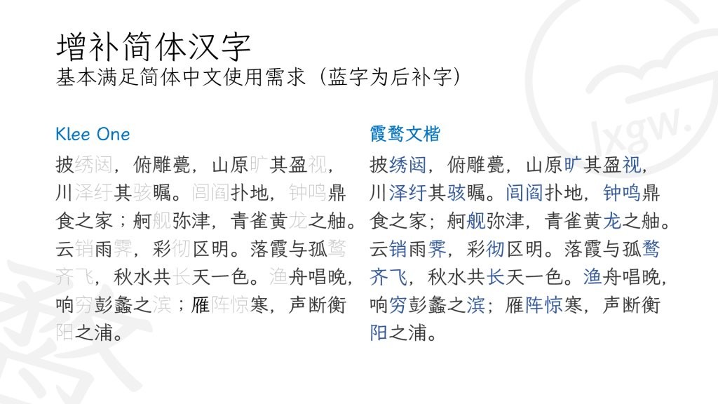 霞鹜文楷官方版 v1.007 免费商用版1