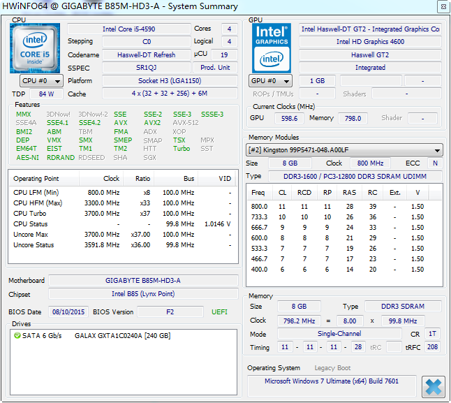 HWiNFO64绿色版 HWiNFO64绿色版