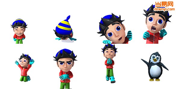 滑雪大冒险QQ表情包 0